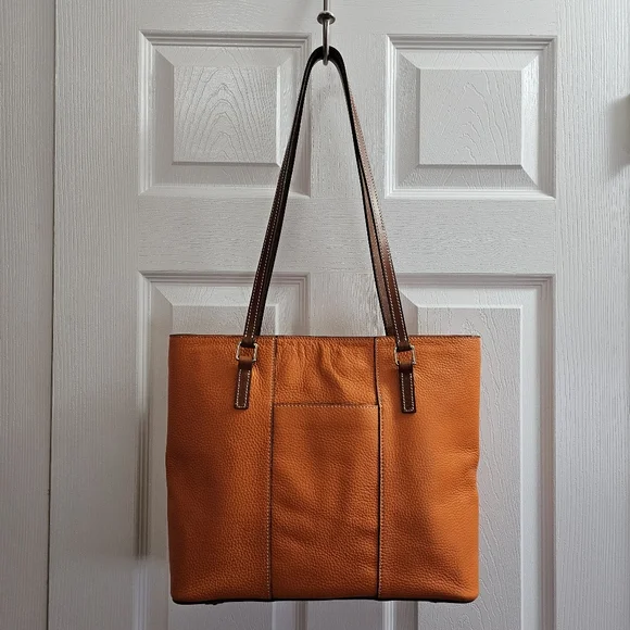 Dooney & Bourke Orange Lexington Tote - Picture 4 of 11